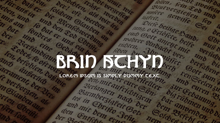 Brin Athyn Font Family