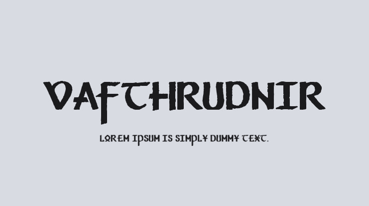 Vafthrudnir Font