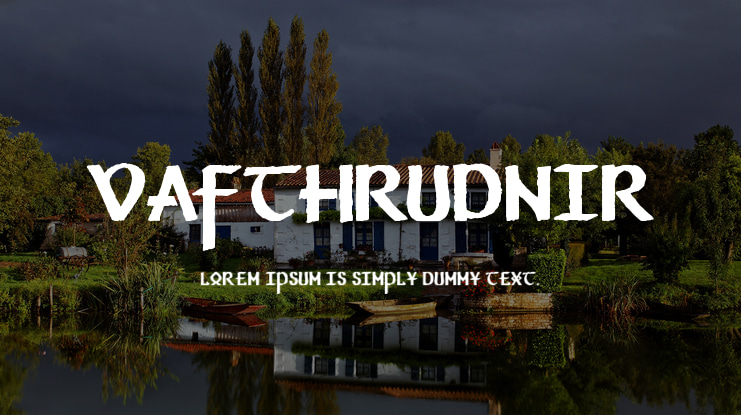 Vafthrudnir Font