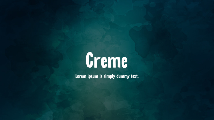 Creme Font