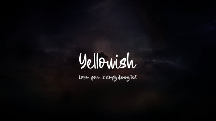 Yellowish Font
