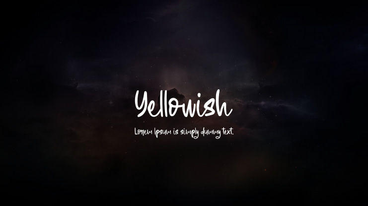 Yellowish Font
