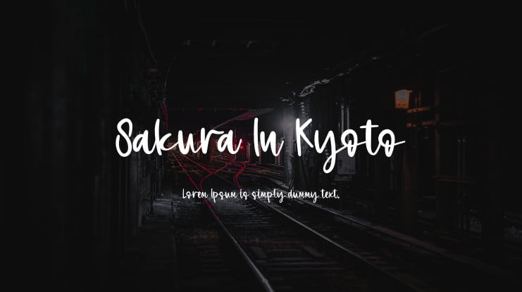 Sakura In Kyoto Font