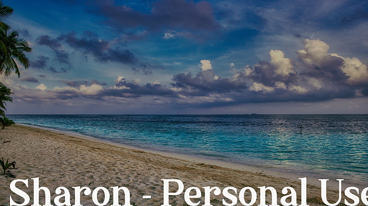 Sharon - Personal Use Font