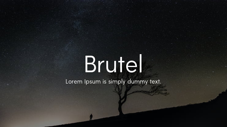 Brutel Font Family