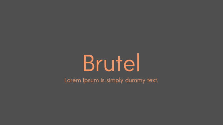 Brutel Font Family