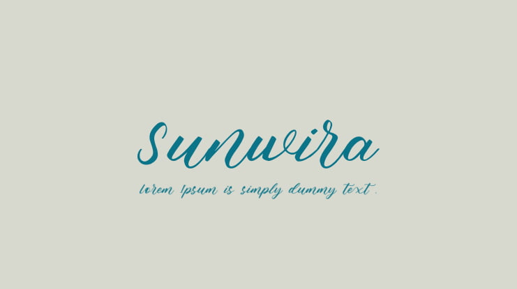 Sunwira Font