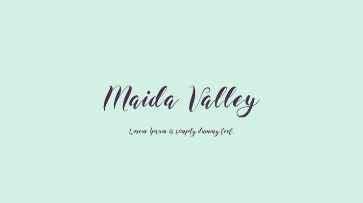 Maida Valley Font