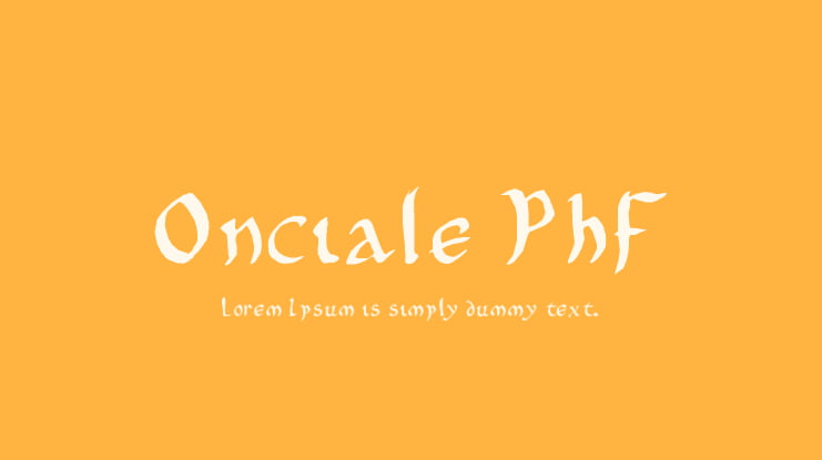 Onciale PhF Font