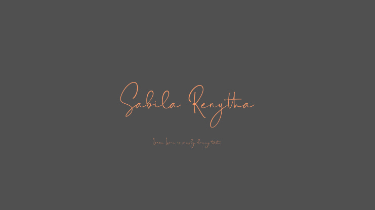 Sabila Renytha Font
