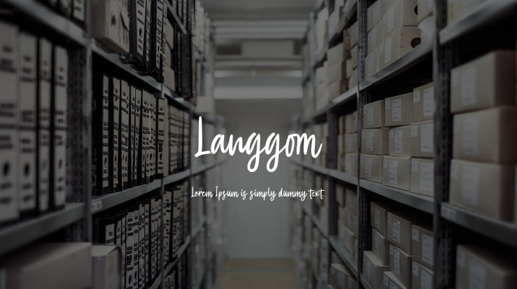 Langgom Font