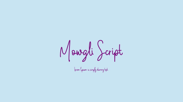Mowgli Script Font