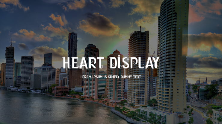 Heart Display Font