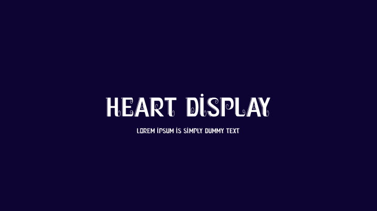 Heart Display Font