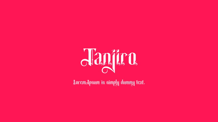 Tanjiro Font