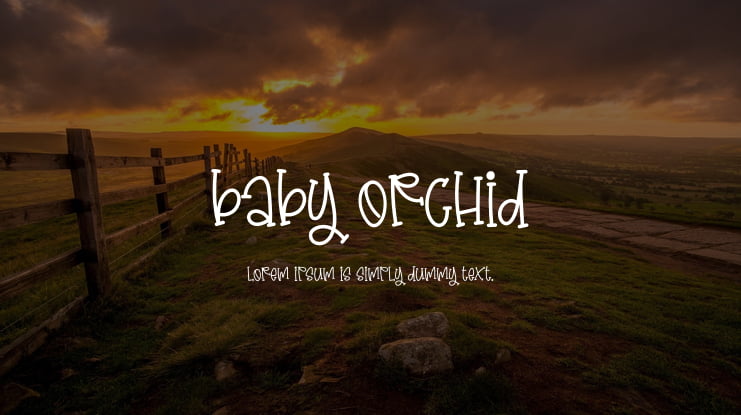 Baby Orchid Font
