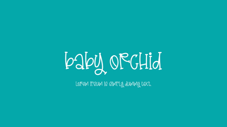 Baby Orchid Font