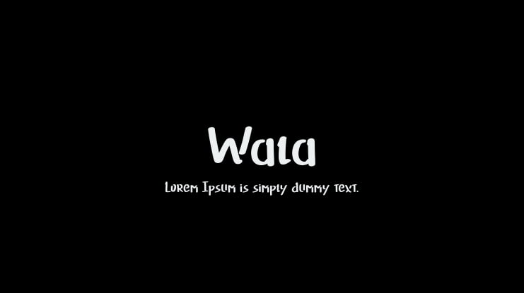 Wala Font
