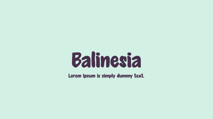 Balinesia Font