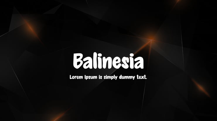 Balinesia Font