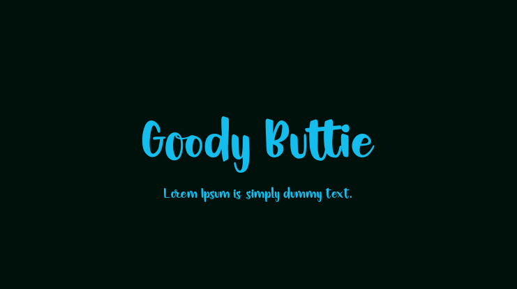 Goody Buttie Font
