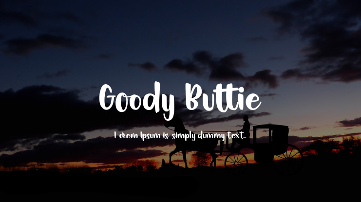 Goody Buttie Font
