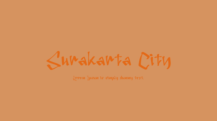 Surakarta City Font