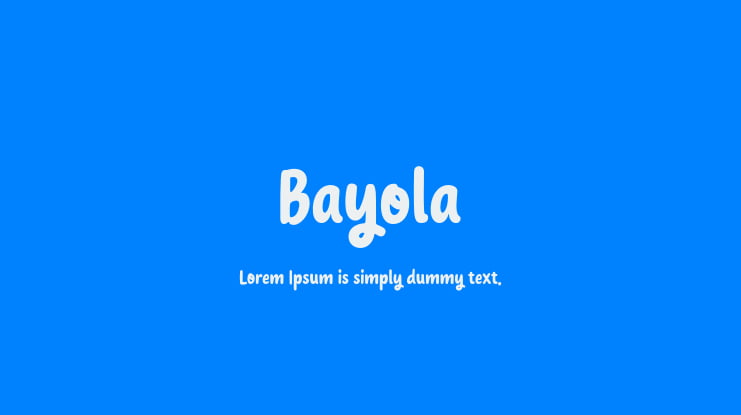 Bayola Font