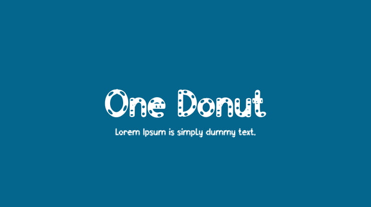 One Donut Font