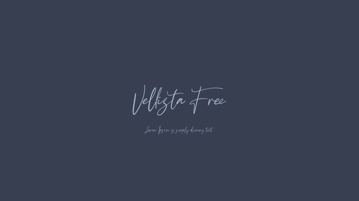 Vellizta Free Font