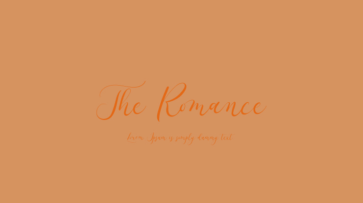 The Romance Font