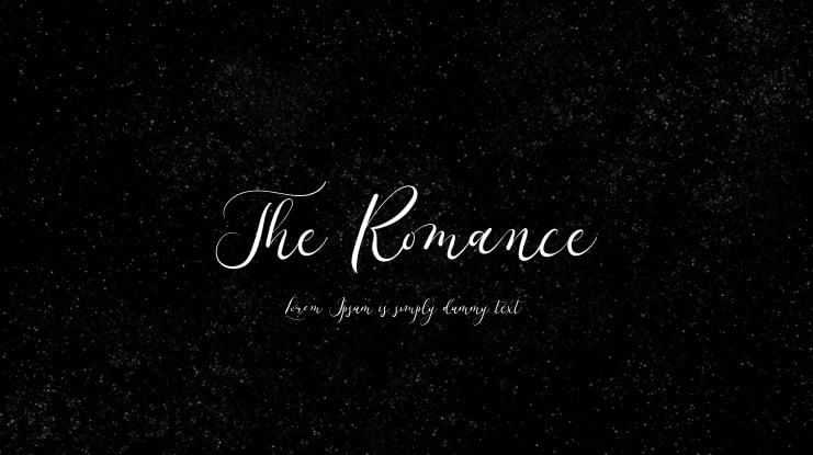 The Romance Font