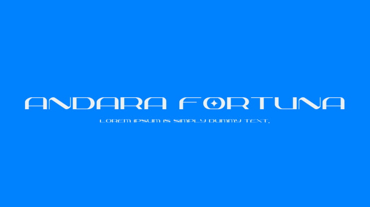 ANDARA FORTUNA Font