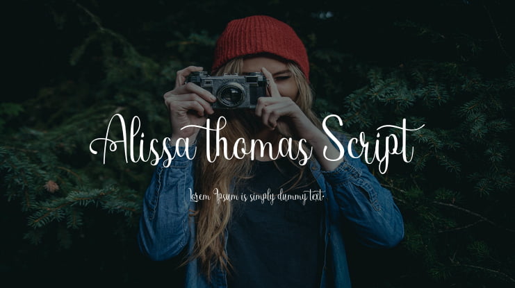 Alissa thomas Script Font
