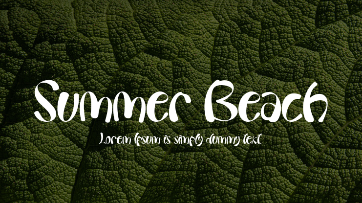 Summer Beach Font