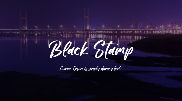 Black Stamp Font