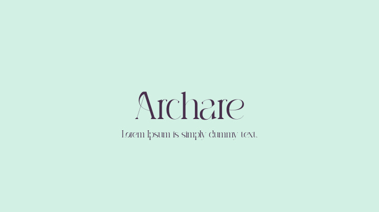 Archare Font