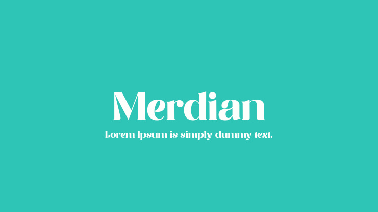 Merdian Font