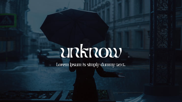 unknow Font
