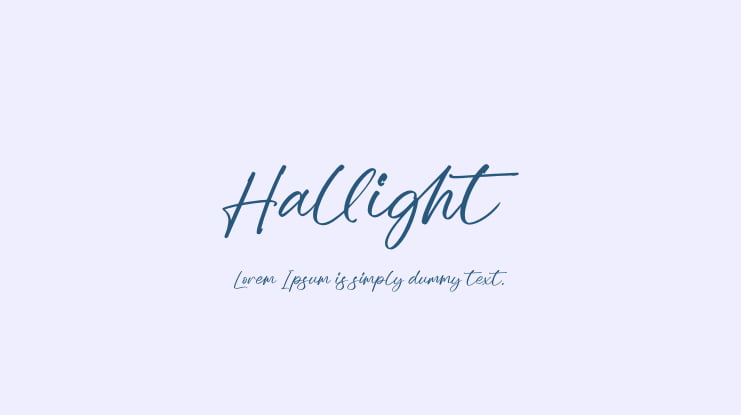 Hallight Font