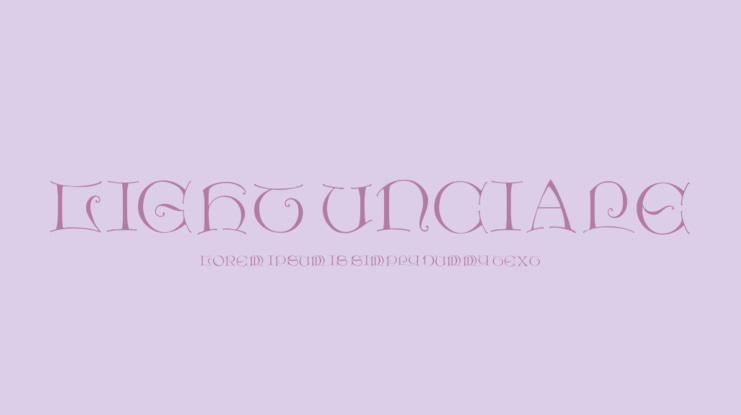 Light Unciale Font