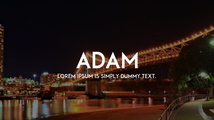 ADAM Font