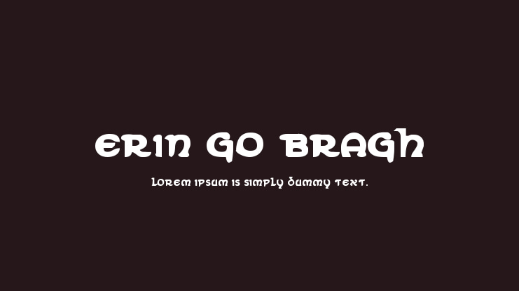 Erin Go Bragh Font Family