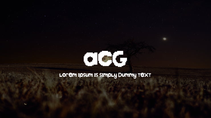 ACG Font