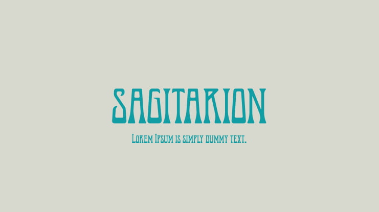 SAGITARION Font