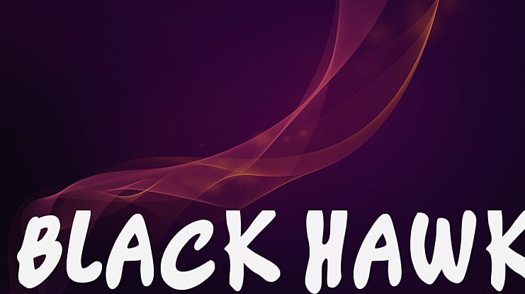 BLACK HAWK Font
