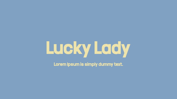 Lucky Lady Font