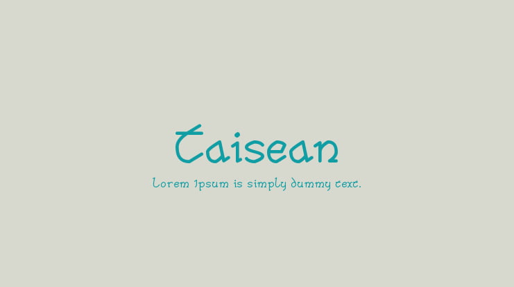 Taisean Font