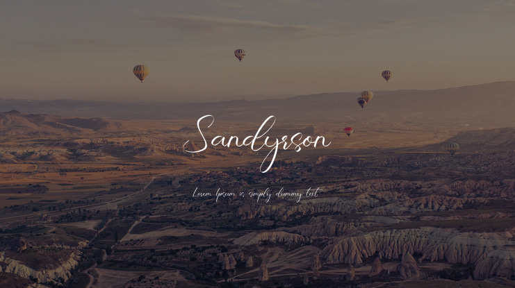 Sandyrson Font
