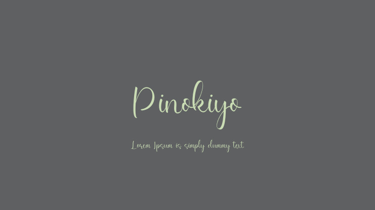 Pinokiyo Font